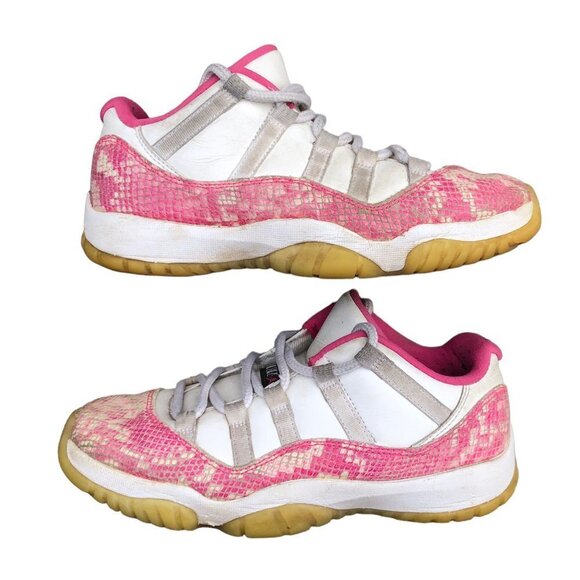 Rare 2019 Air Jordan 11 Retro Low Pink Snakeskin Size 8.5 - Picture 1 of 16